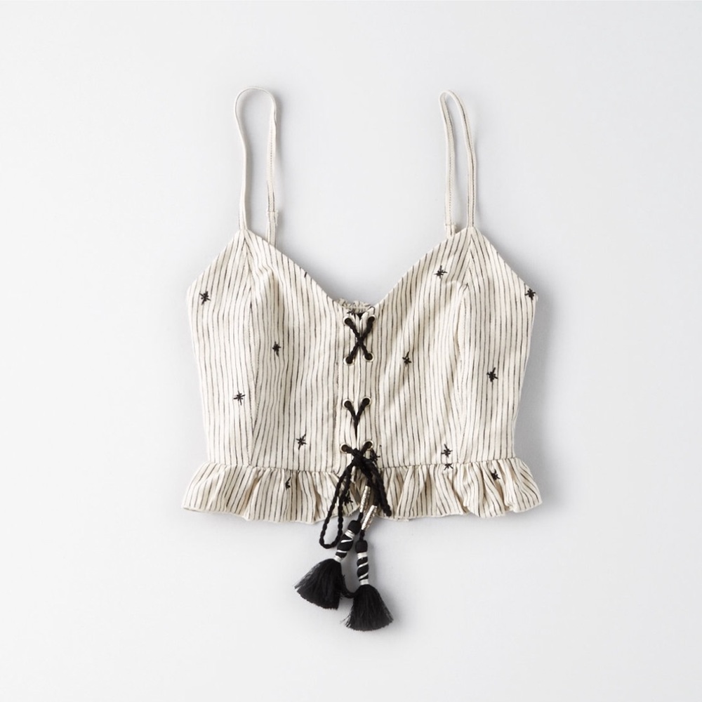 AE Embroidered Crop Top